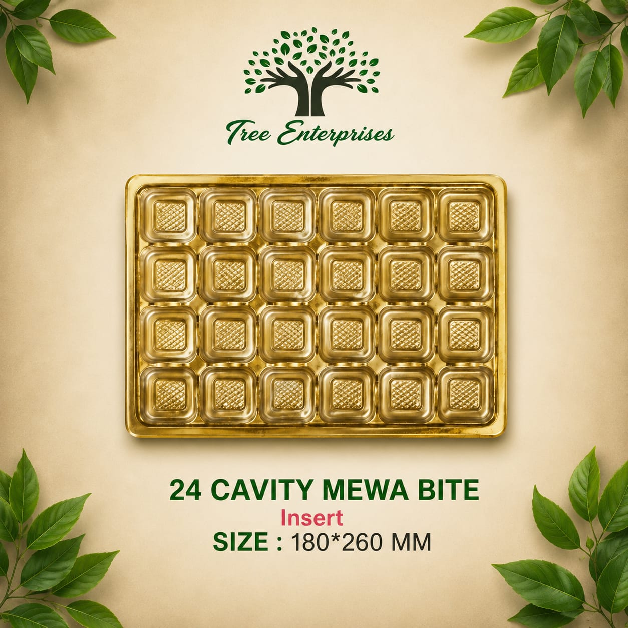 24 cavity mewa bite  size 180*260mm